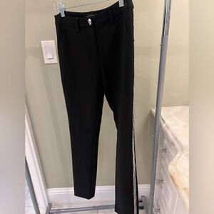 Philipp Plein crystal-embellished Tuxedo Trouser - Size Small